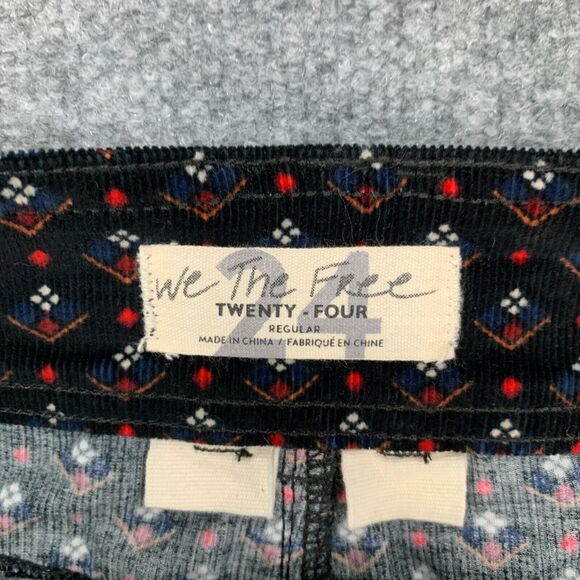 We The Free People Joanie Mini Skirt Womens 24 Corduroy Button Front Pockets - Picture 8 of 12